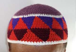 Egyptian Cotton Beanie Hat Hand made cap traditional folkloric ethnic 