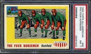 1955 Topps All American THE FOUR HORSEMEN #68   PSA 7  