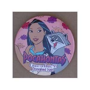  Disneyland Hotel 1995 Pocahontas 3 Employee`s Character Dining 
