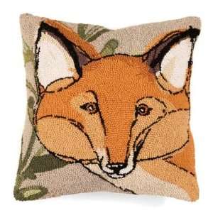   Wool Throw Pillow with Fox Design by Robbin Rawlings: Home & Kitchen