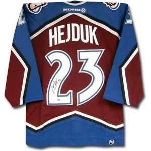 Milan Hejduk Colorado Avalanche Autographed Burgundy Jersey  