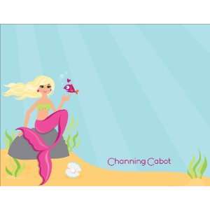  Mermaid   Blonde Hair Note Cards