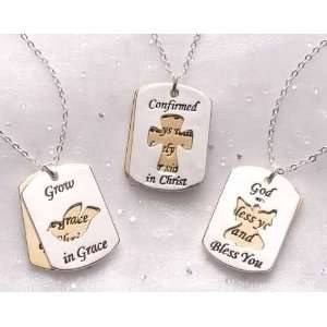  Club Pack of 36 Religious Confirmation Dog Tag Pendant 