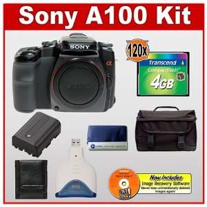  Sony Alpha A100 10.2MP Digital SLR Camera + Transcend 4GB 