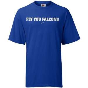  Nike Air Force Falcons Royal Blue Local III T shirt 