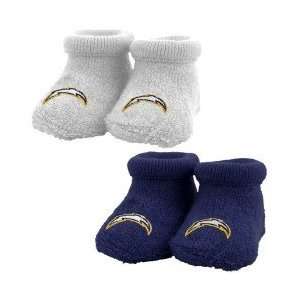  San Diego Chargers Navy Blue & White Infant 2 Pack Bootie 