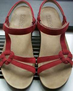TEVA Ventura 2 Cork Red Nubuck / Suede Ankle Strap Sandals Size 8 