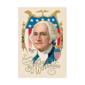  In Memory of the Birthday of Washington 28x42 Giclee on 