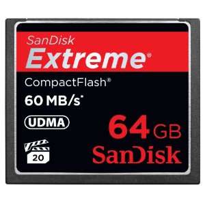 SanDisk SDCFX 064G X46 Extreme 64 GB Compact Flash Card 