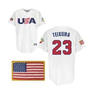  Autographed Mark Teixeira Jersey   Authentic: Sports 