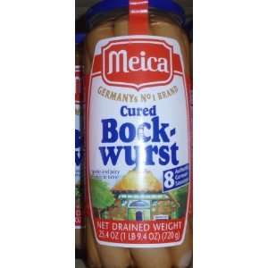 German Cured Bockwurst 8pc  Grocery & Gourmet Food