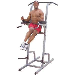 com Body Solid Deluxe Vertical Knee Raise and Dip Station Power Tower 