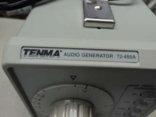 TENMA AUDIO FUNCTION GENERATOR 72 455A 0 1MHZ  