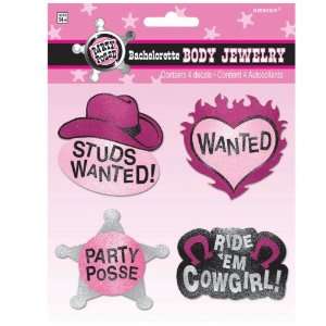  Lets Party By Amscan Bachelorette Party Posse Body Jewelry 