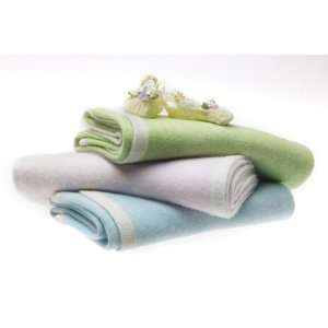  Cashmere Blanket in Pastel with Barely Ivory Trim Color 