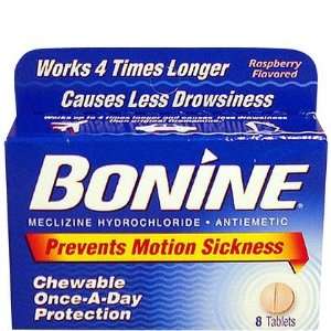  Bonine Motion Sickness Tablets Raspberry 8 ct. (Quantity 