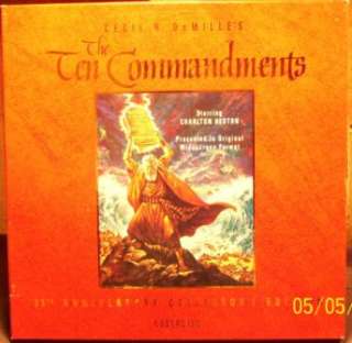 The Ten Commandments 56 LASERDISC LB 35th ANN COLL ED Box Set 