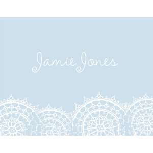  Lace Lined Spanish Moss Folded Note Thank You Note Cards 
