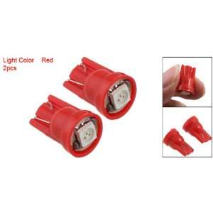   2Pcs Side Dashboard Car Auto Red LED Bulb Wedge Light Lamp: Automotive