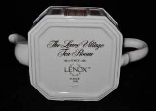 Lenox Village TEA ROOM Set, Tea Pot, Creamer & Sugar  