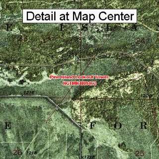  USGS Topographic Quadrangle Map   Pine Island Lookout 