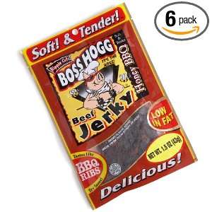 Boss Hogg Soft & Tender Honey BBQ Beef Jerky, 1.5 Ounce Packages 
