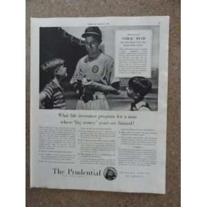  40s full page print ad. (ChickMead the ball player every team 