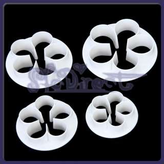Size Rose Flower White Cutters For Sugarcraft and Cake Decorating 