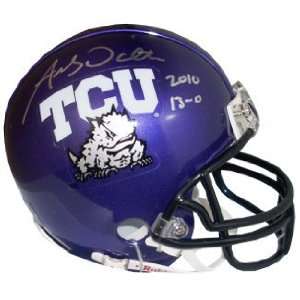  Andy Dalton signed TCU Horned Frogs Replica Mini Helmet 