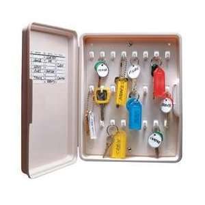  24 Hook Locking Key Cabinet, Almond   LUCKY LINE PRODUCTS 