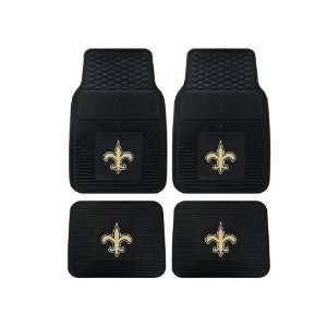   Front and Rear All Weather Floor Mats   New Orleans Saints: Automotive