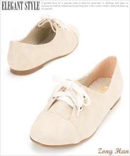   Up Elegant Oxford Flat Slip on Shoes in Beige Taro Light Brown  