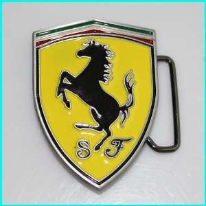    SF Horse Enameled Special Belt Buckle AT 029 