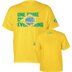 Brazil Soccer 2010 World Cup One Game T Shirt:  Sports 