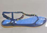 Womens Gladiator Sandals Roman Flats Thongs Shoe Summer Sparkle T 
