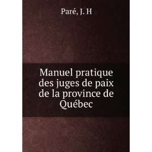  Manuel pratique des juges de paix de la province de QuÃ 