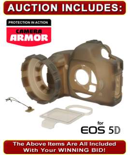 MADE Rubberized Camera Armor for Canon EOS 5D & 5D MARK II (Smoke)