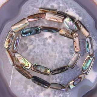 7X17MM Natural Zealand Abalone Shell Beads 16 O047  