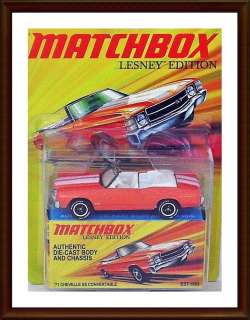 MATCHBOX / LESNEY EDITION / 71 CHEVELLE SS CONVERTABLE  