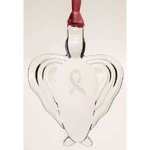 Orrefors Breast Cancer Awarness Ornament With Box, Collectible  