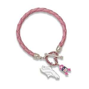   Broncos Breast Cancer Awareness Pink Rope Bracelet: Sports & Outdoors