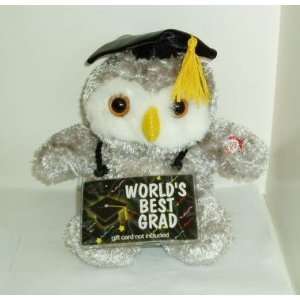 Talking Graduation Owl Stuffed Plush Money / Gift Card Holder ~ Dandee 