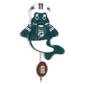    Pack of 10 NFL Miami Dolphins Mascot Wall Hooks