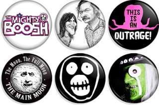 THE MIGHTY BOOSH Pin Button Pinback Badges set 1  