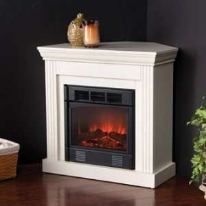  SEI Wexford Petite Convertible Electric Fireplace in Ivory 