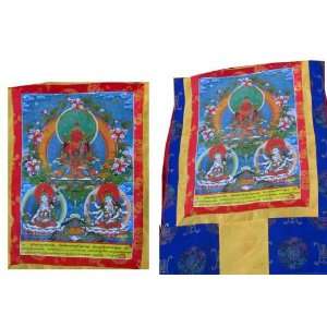  Tibetan Amitayus Thangka on Brocade