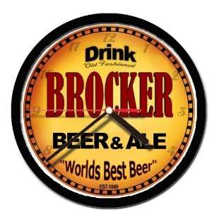  BROCKER beer and ale cerveza wall clock: Everything Else