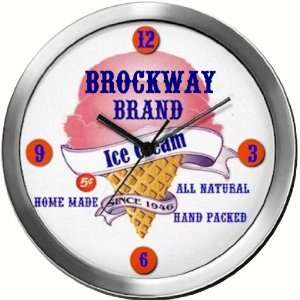  BROCKWAY 14 Inch Ice Cream Metal Clock Quartz Movement 