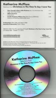 KATHARINE McPHEE Christmas REMIX PROMO CD Chris Botti  