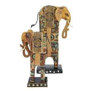  Ettanspalace African Wildlife Elephant Accent Statues 